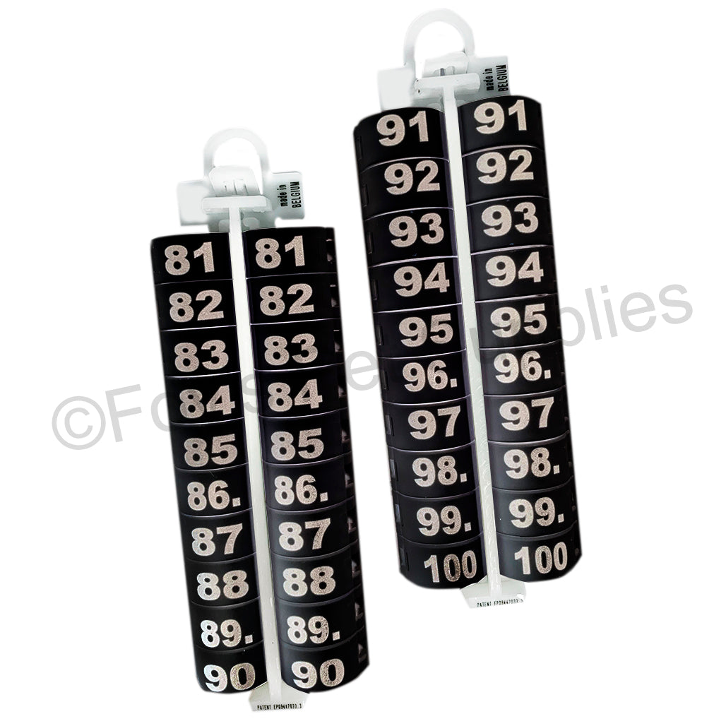 #2239 E-Z LOCKRINGS W/ NUMBERS 81 - 100 (10MM)