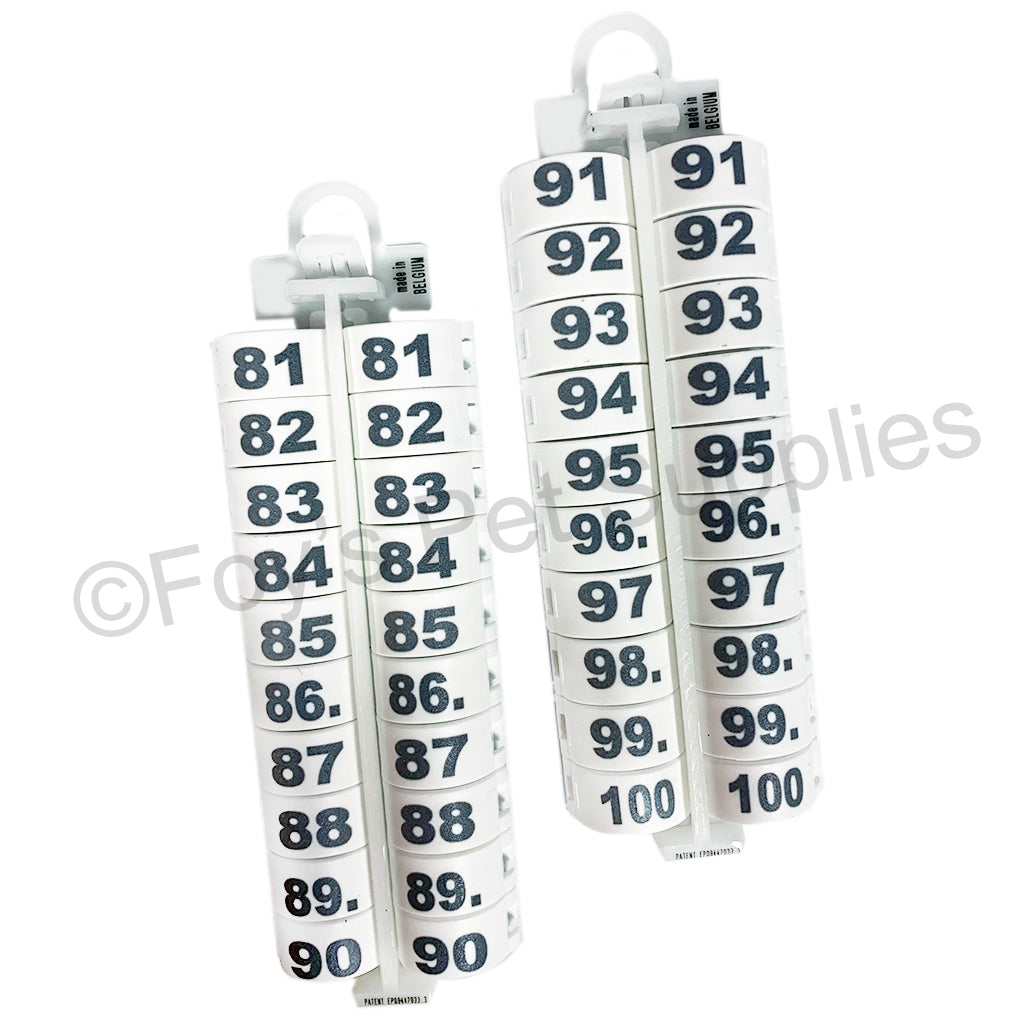 #2239 E-Z LOCKRINGS W/ NUMBERS 81 - 100 (10MM)