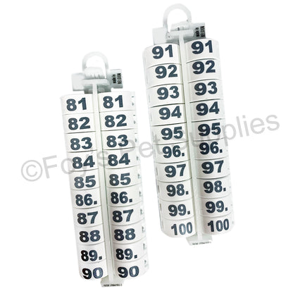 #2239 E-Z LOCKRINGS W/ NUMBERS 81 - 100 (10MM)