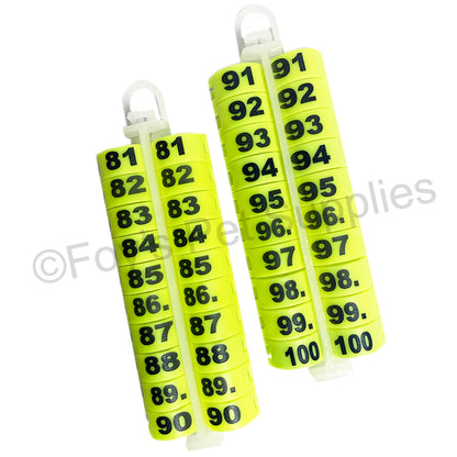 #2239 E-Z LOCKRINGS W/ NUMBERS 81 - 100 (10MM)