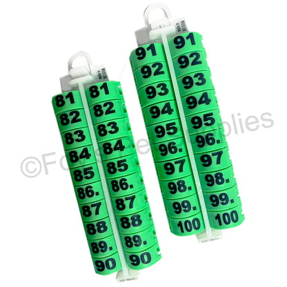 #2239 E-Z LOCKRINGS W/ NUMBERS 81 - 100 (10MM)