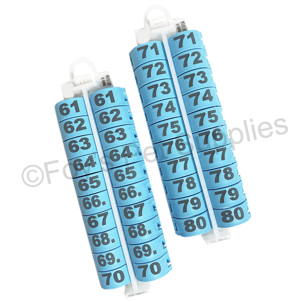 #2238 E-Z LOCKRINGS W/ NUMBERS 61 - 80 (10MM)