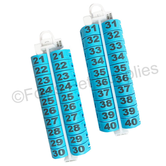 E-Z LOCKRINGS W/ NUMBERS 21 - 40 (10MM)