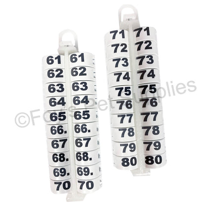 E-Z LOCKRINGS W/ NUMBERS 61 - 80 (10MM)