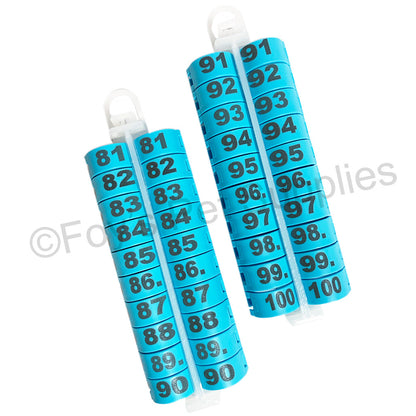 E-Z LOCKRINGS W/ NUMBERS 81 - 100 (10MM)