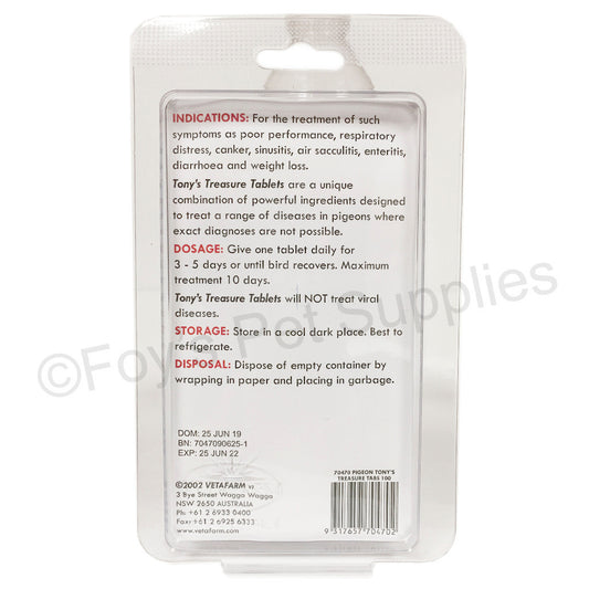 34 tony's treasure tablets 100