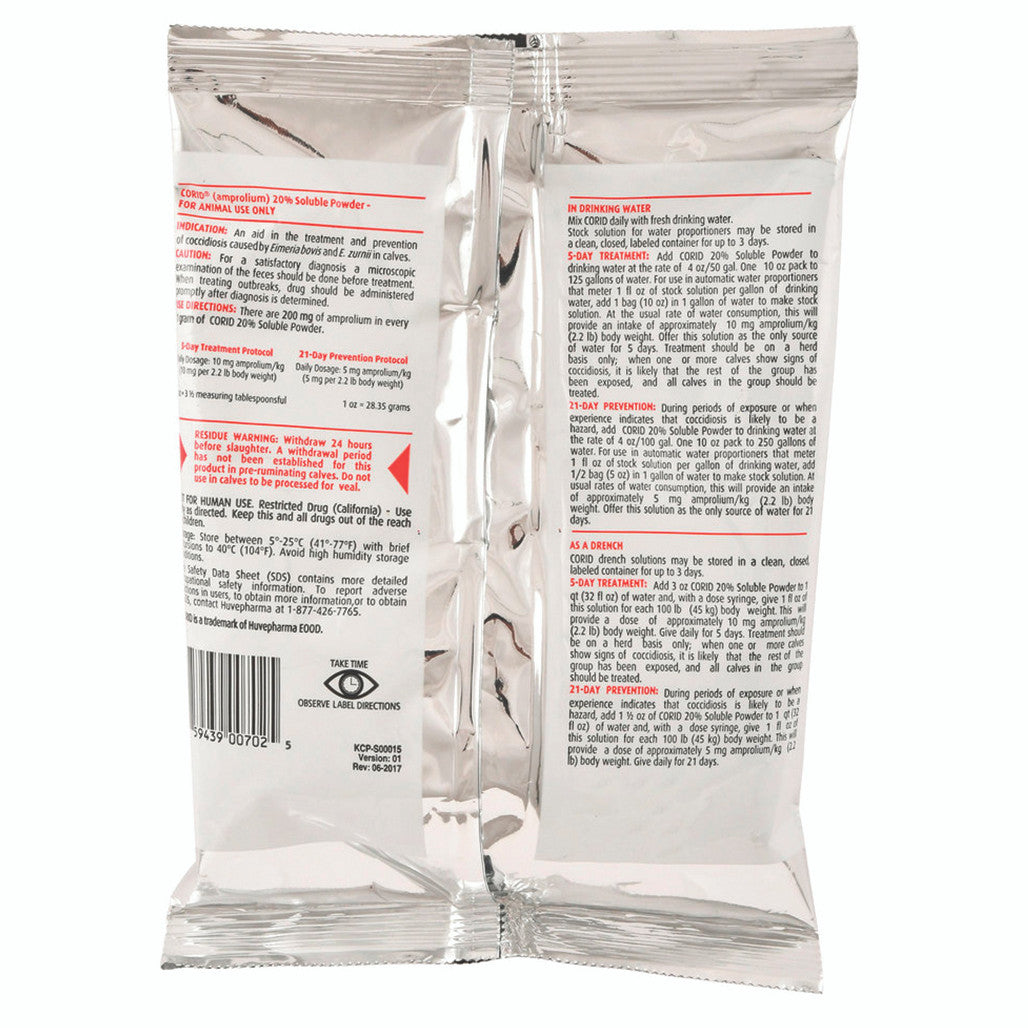 CORID 20% POWDER 10 OZ.